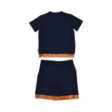 Alviero Martini Kids Boy's  Blue Geo Set of T-Shirt & Bermuda