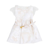 Alviero Martini Kids Girl's White & Beige Dress