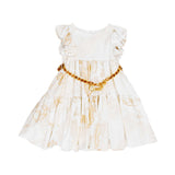 Alviero Martini Kids Girl's Beige Geo Dress