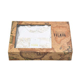 Alviero Martini Kids New Born Girl's Ivory & Beige Geo Map Baby grow Gift Set