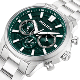Police Rangy Gents Green Dial Stainless Steel Watch Watch