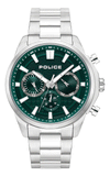 Police Rangy Gents Green Dial Stainless Steel Watch Watch