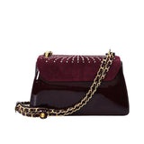 Orlandi Valentino Women's Bordeaux Leather Shoulder Bag