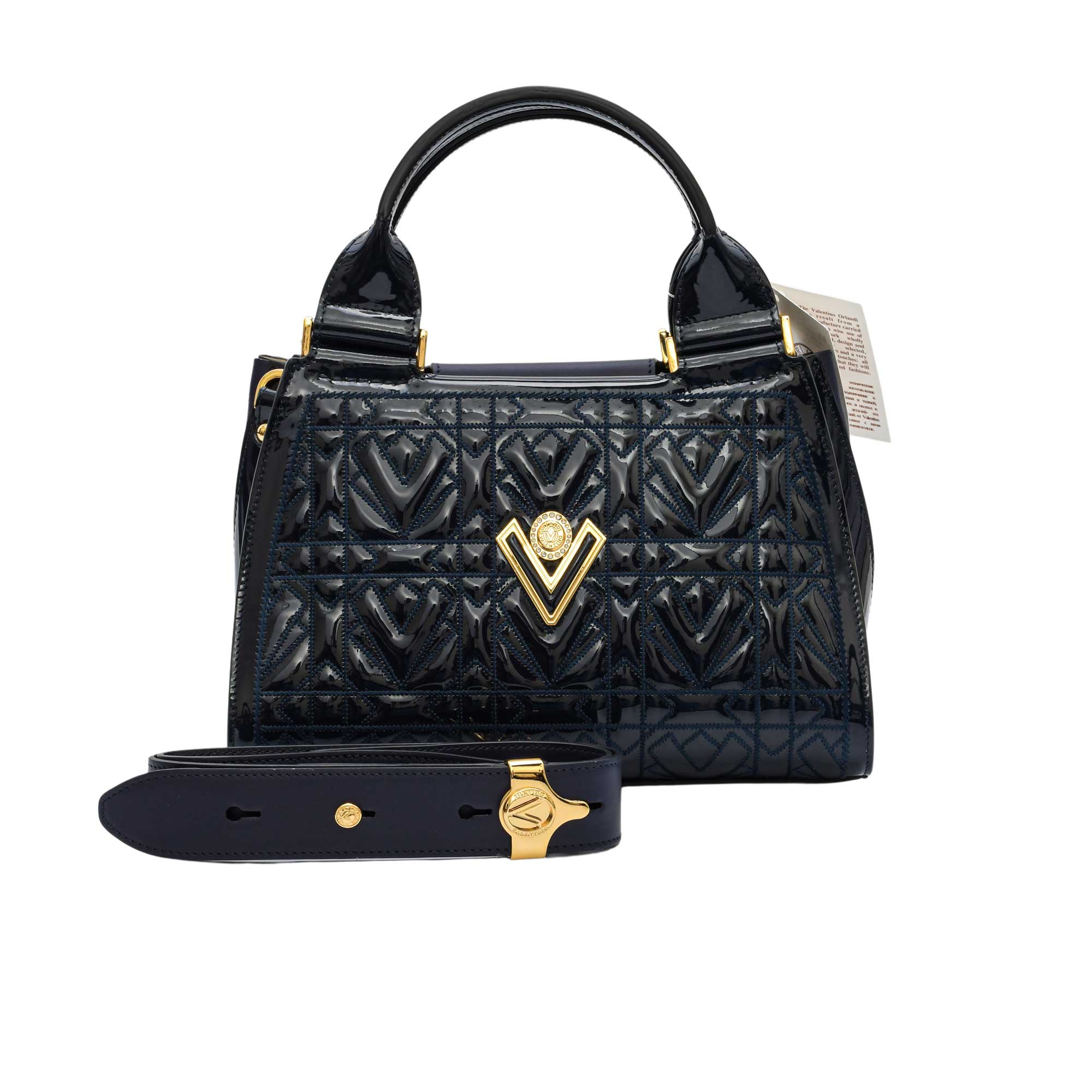 Valentino Orlandi Women's Patent Handbag – Blue Salon