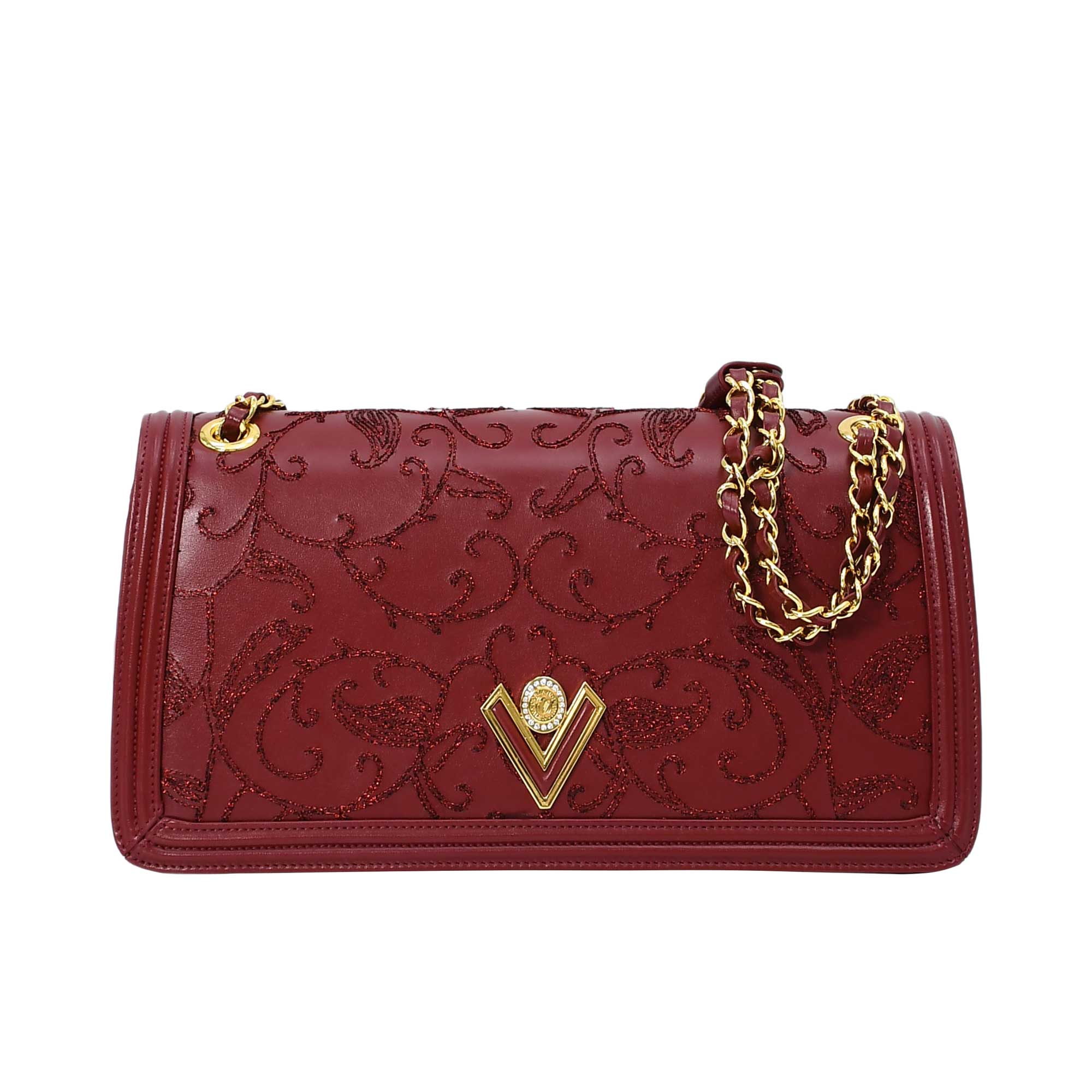 Orlandi Valentino Women's Selly Leather Shoulder Bag | Bag | Bags | departure-to-desk | GCC | new-season-2025 | Shoulder Bag | Spring Festival | Women | Women All Bags | Womens