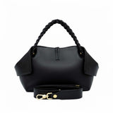 Orlandi Valentino Women's Leather Braided Handle Tote