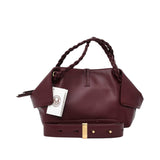 Orlandi Valentino Women's Leather Braided Handle Tote