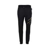 Philipp Plein Gents Black Sweatpants with Gold Graphic