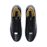 Philipp Plein Men's Black Leather Lo-Top Sneaker