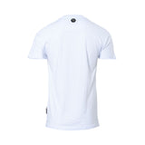 Philipp Plein Men's White Round Neck T-shirt Kimono Cut