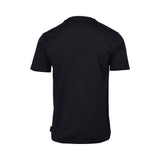Philipp Plein Gents Crew Neck Black T-Shirt with White Print 'Stripes Skull & Bones'