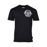 Philipp Plein Gents Black T-Shirt with Logo Print