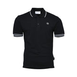 Philipp Plein Gents Polo Shirt with Logo And Striped Cuffs
