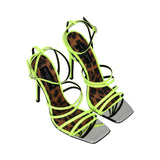 Philipp Plein Women's Leopard Print High-Heel Sandals