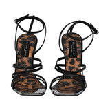 Philipp Plein Women's Leopard Print High-Heel Sandals