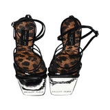 Philipp Plein Women's Leopard Print High-Heel Sandals