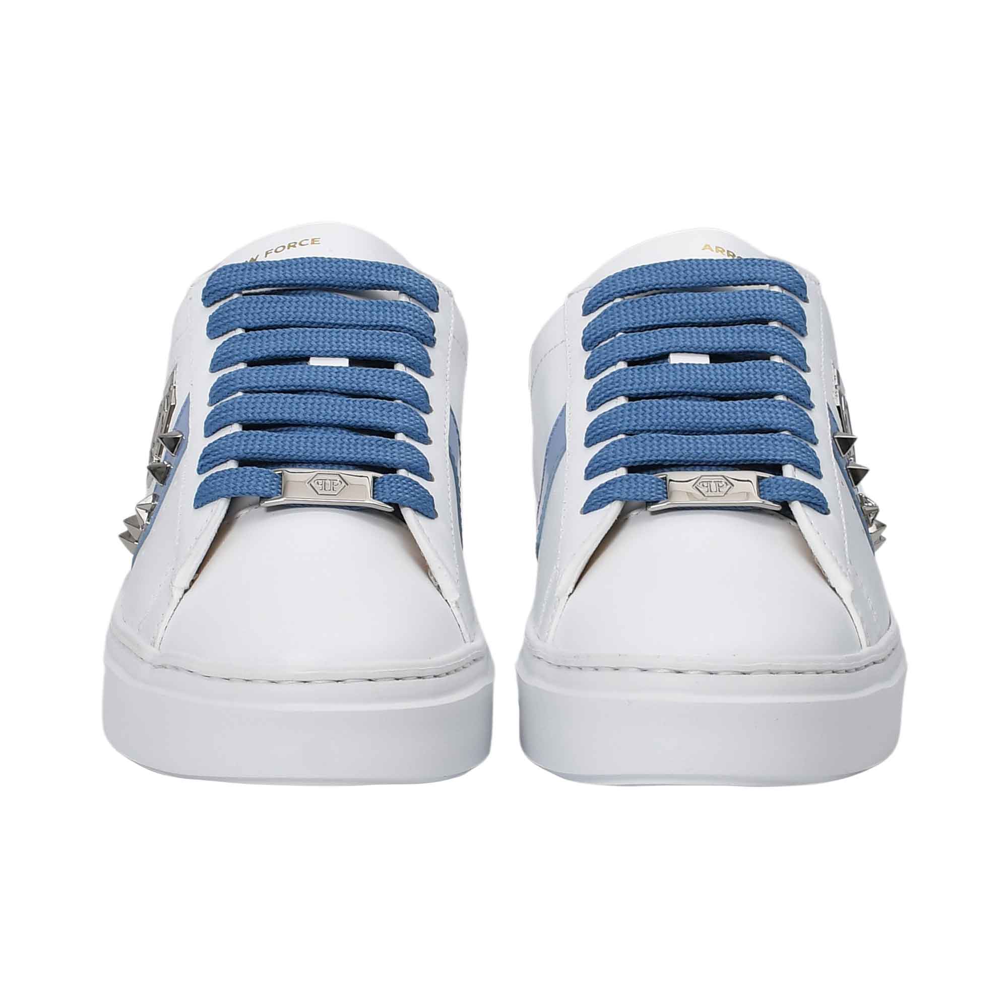 Philipp Plein Women's White & Blue Low-Top Sneakers | Shoes | Sneaker | Sneakers | Women | women all shoes | Womens | Womens Fashion Philipp Plein Women's White & Blue Low-Top Sneakers | Shoes | Sneaker | Sneakers | Women | women all shoes | Womens | Womens Fashion
