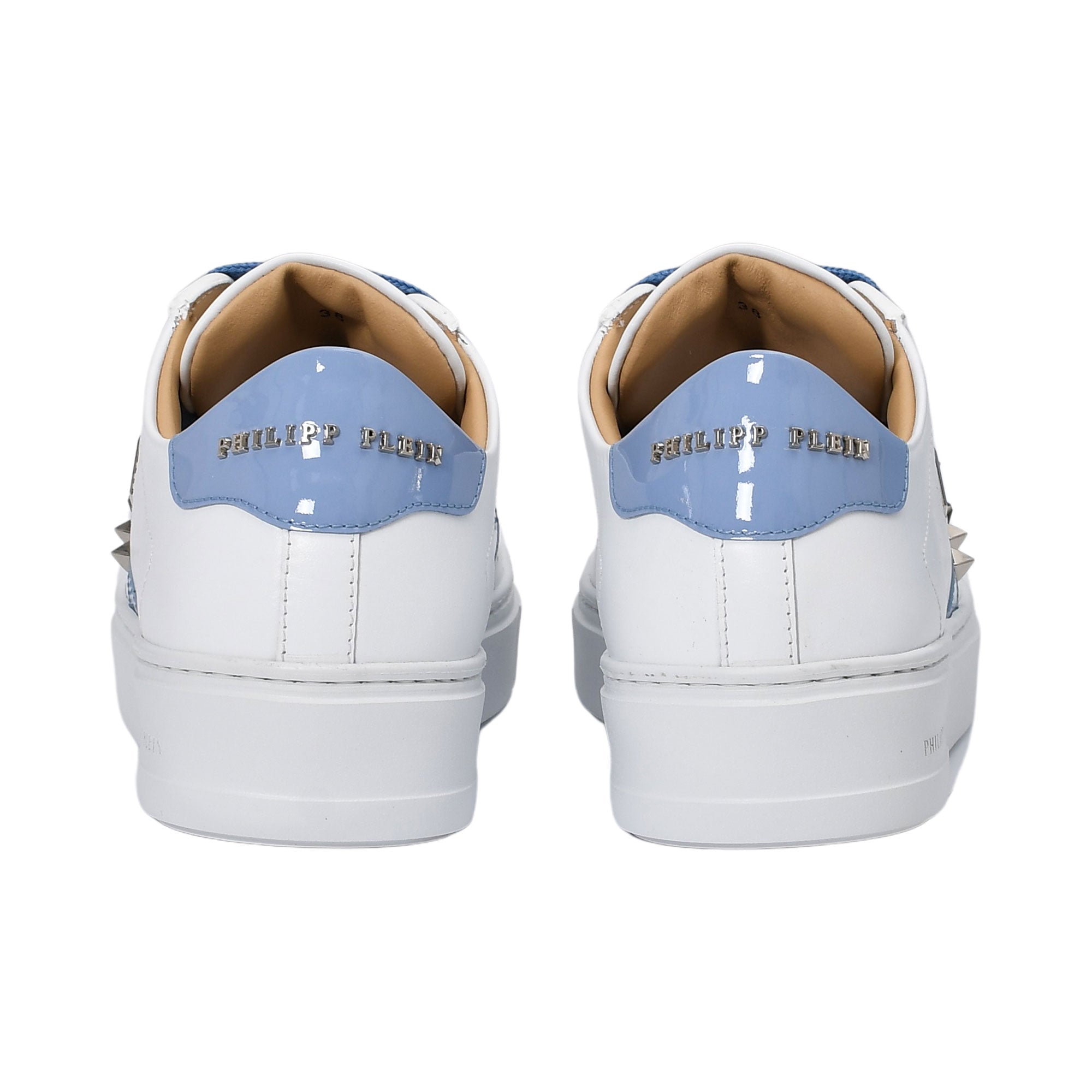 Philipp Plein Women's White & Blue Low-Top Sneakers | Shoes | Sneaker | Sneakers | Women | women all shoes | Womens | Womens Fashion Philipp Plein Women's White & Blue Low-Top Sneakers | Shoes | Sneaker | Sneakers | Women | women all shoes | Womens | Womens Fashion