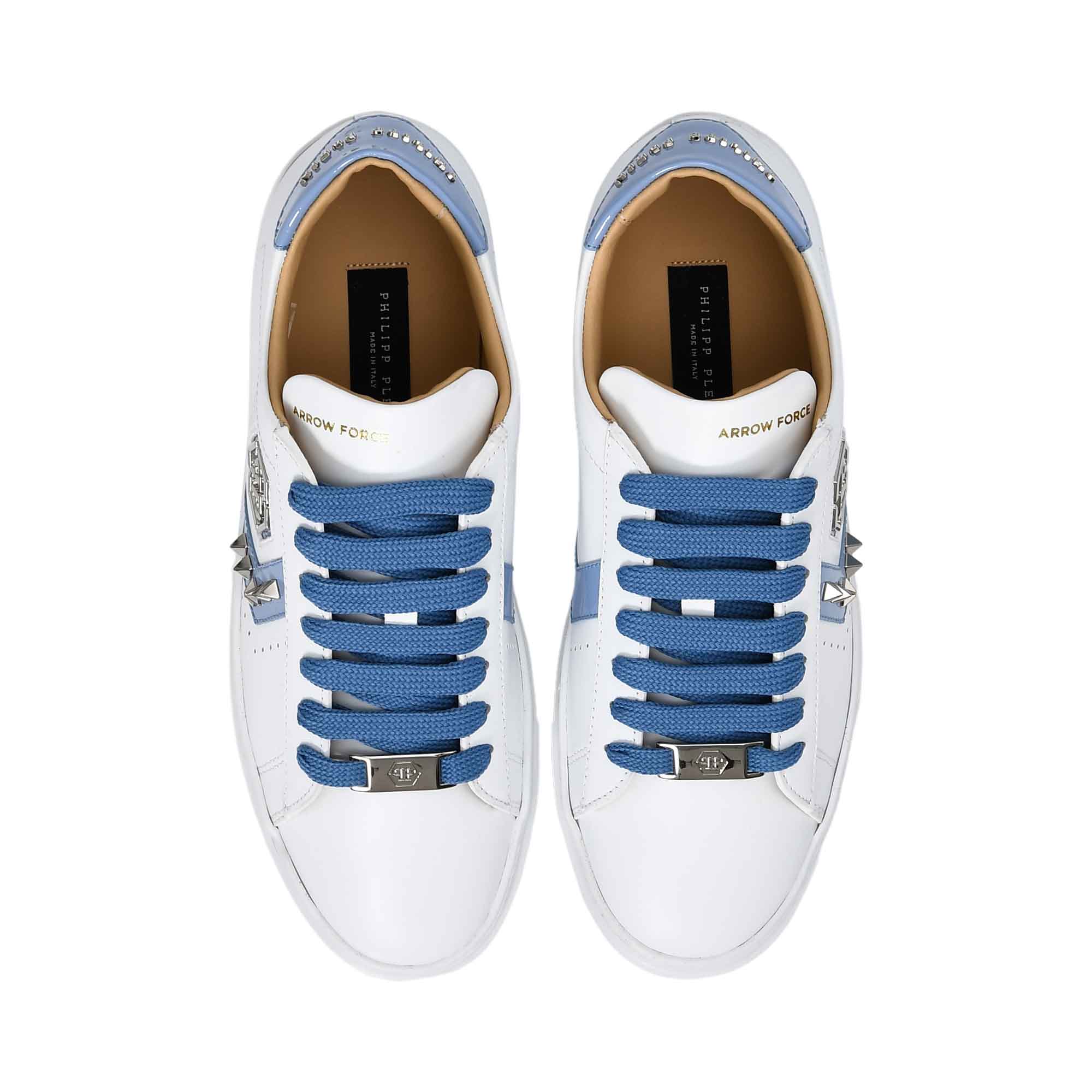 Philipp Plein Women's White & Blue Low-Top Sneakers | Shoes | Sneaker | Sneakers | Women | women all shoes | Womens | Womens Fashion Philipp Plein Women's White & Blue Low-Top Sneakers | Shoes | Sneaker | Sneakers | Women | women all shoes | Womens | Womens Fashion