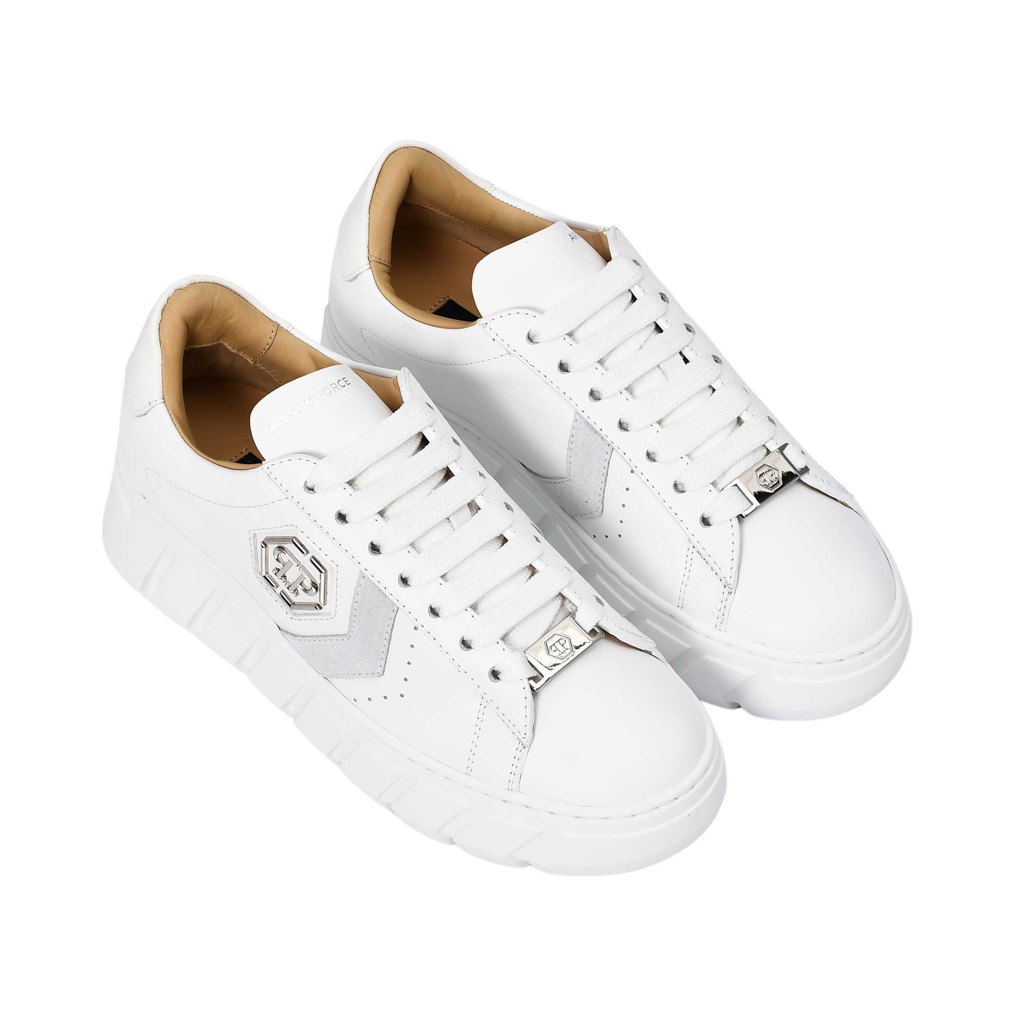 Philipp Plein Women's White & Silver Low-Top Sneakers | All Shoes | Shoes | Sneaker | Sneakers | Women | women all shoes | women's Shoe | Womens | Womens Fashion Philipp Plein Women's White & Silver Low-Top Sneakers | All Shoes | Shoes | Sneaker | Sneakers | Women | women all shoes | women's Shoe | Womens | Womens Fashion