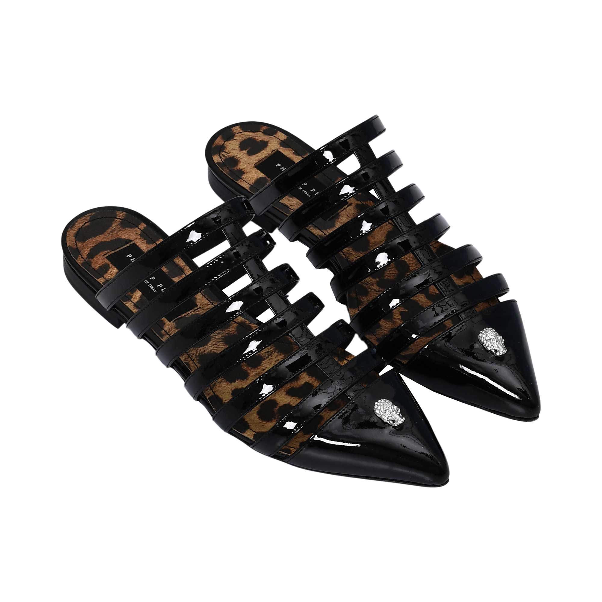 Philipp Plein Women's Leopard Print and Black Strappy Mules | Sandal | Sandals | Slides & Sandals | Women | Women All Shoes Sandals | Womens | Womens Fashion Philipp Plein Women's Leopard Print and Black Strappy Mules | Sandal | Sandals | Slides & Sandals | Women | Women All Shoes Sandals | Womens | Womens Fashion