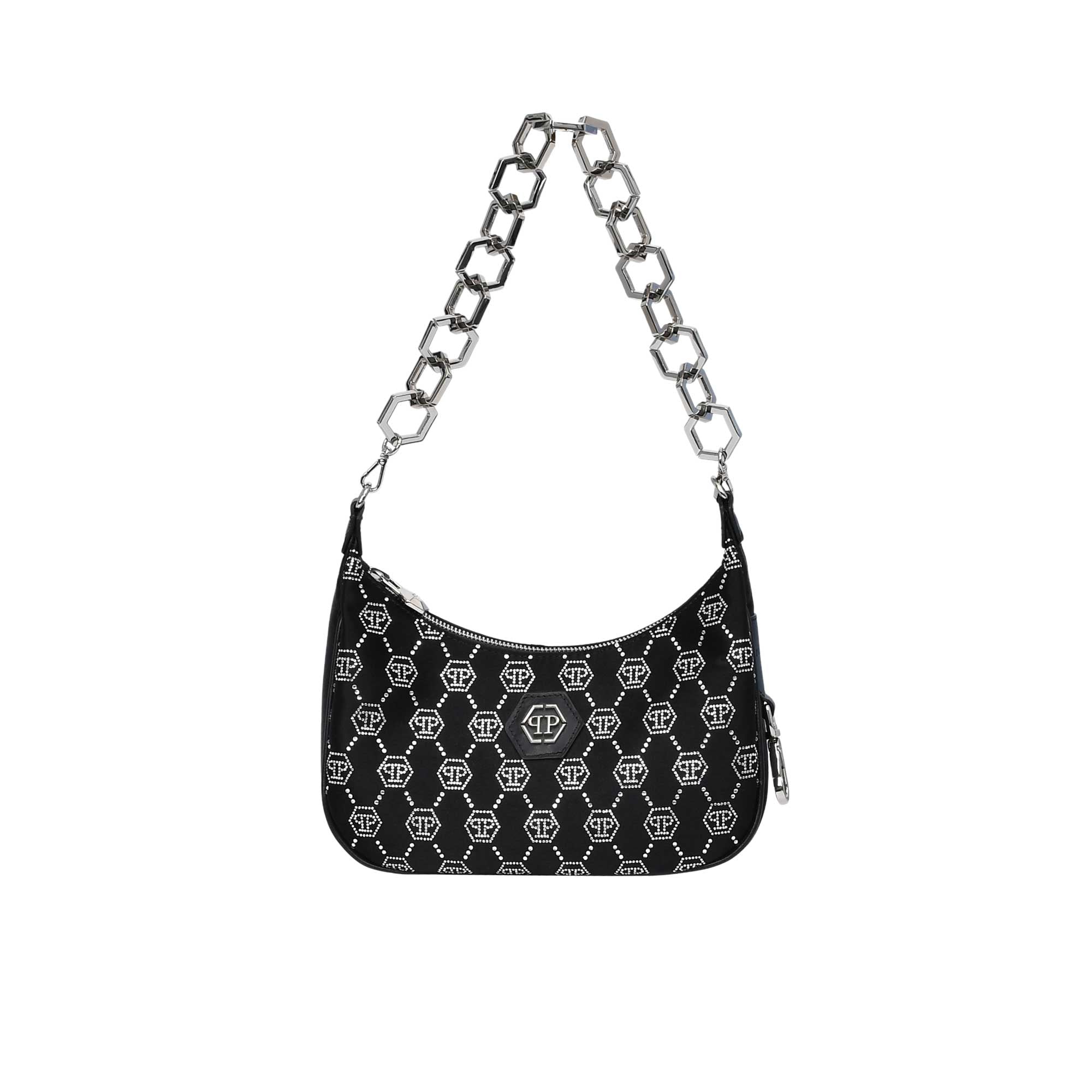 Philipp Plein Wmen's Black & sliver Shoulder Bag | Bag | Bags | Shoulder Bag | Women | Women All Bags | Womens Philipp Plein Wmen's Black & sliver Shoulder Bag | Bag | Bags | Shoulder Bag | Women | Women All Bags | Womens