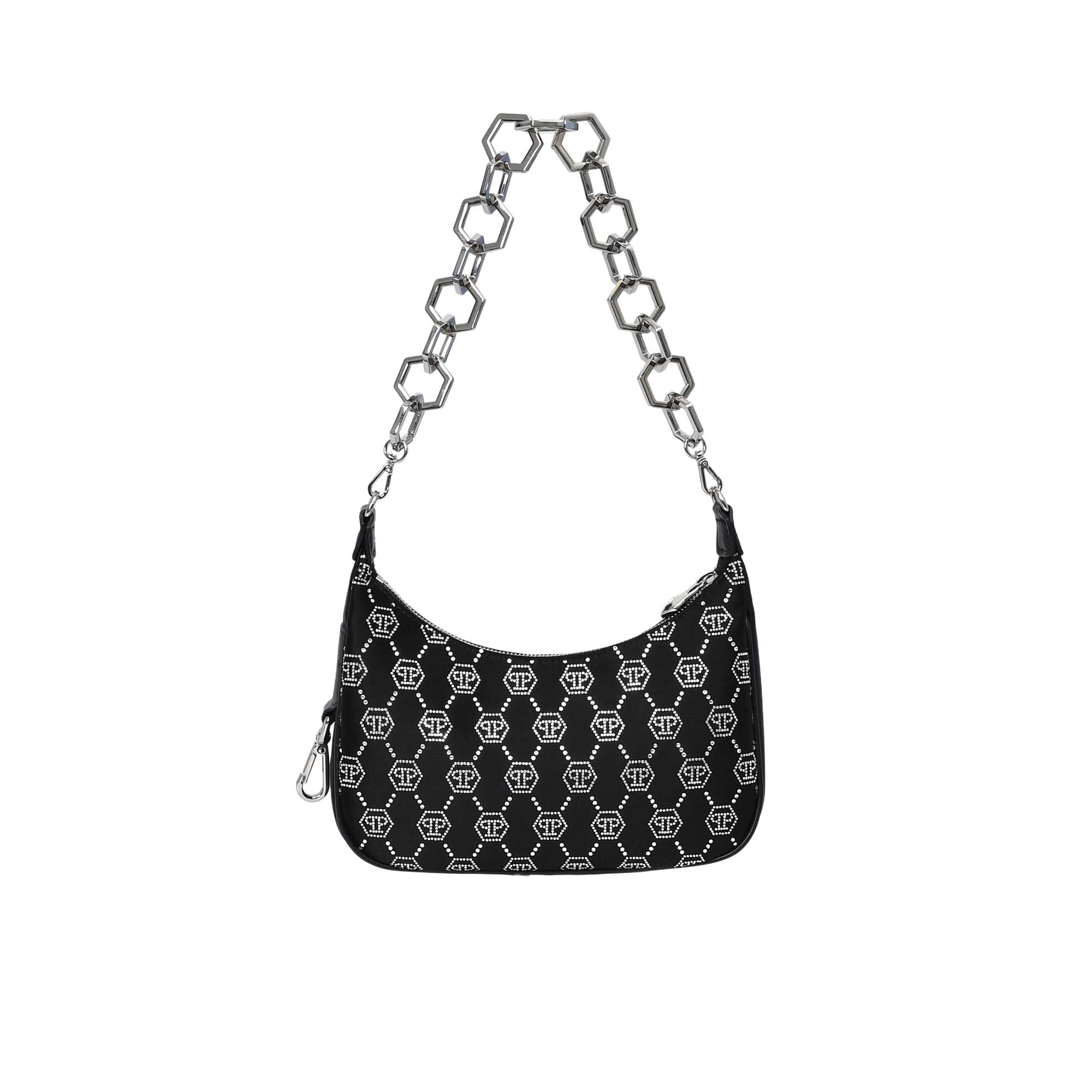 Philipp Plein Wmen's Black & sliver Shoulder Bag | Bag | Bags | Shoulder Bag | Women | Women All Bags | Womens Philipp Plein Wmen's Black & sliver Shoulder Bag | Bag | Bags | Shoulder Bag | Women | Women All Bags | Womens