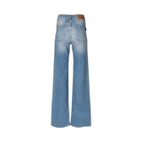 Philipp Plein Women's Blue Wide Leg Jeans