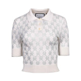 Philipp Plein Women's Beige & Grey Top