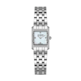 Saint Honore Paris Royale Mini Stainless Steel Watch with White Mother-of-Pearl Dial & Diamond Indexes