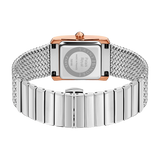 Saint Honore Palais Royal Women's White MOP Dial Rose Gold Case with Diamonds Silver Mesh Blacelet Watch