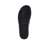 Bottom of the sandal displaying the textured, non-slip grip pattern and PRESTIGE logo.