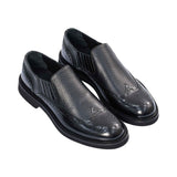 Pasquini Men's Leather Dark Brown Shoes