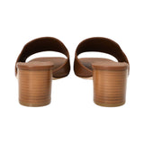 Prestige Women's Leather Sunshine Heels Brown Sandal