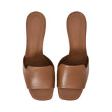 Prestige Women's Leather Sunshine Heels Brown Sandal