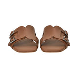 Prestige Women's Summer Monk Walk Brown Flat Sandal