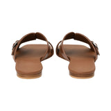 Prestige Women's Summer Monk Walk Brown Flat Sandal
