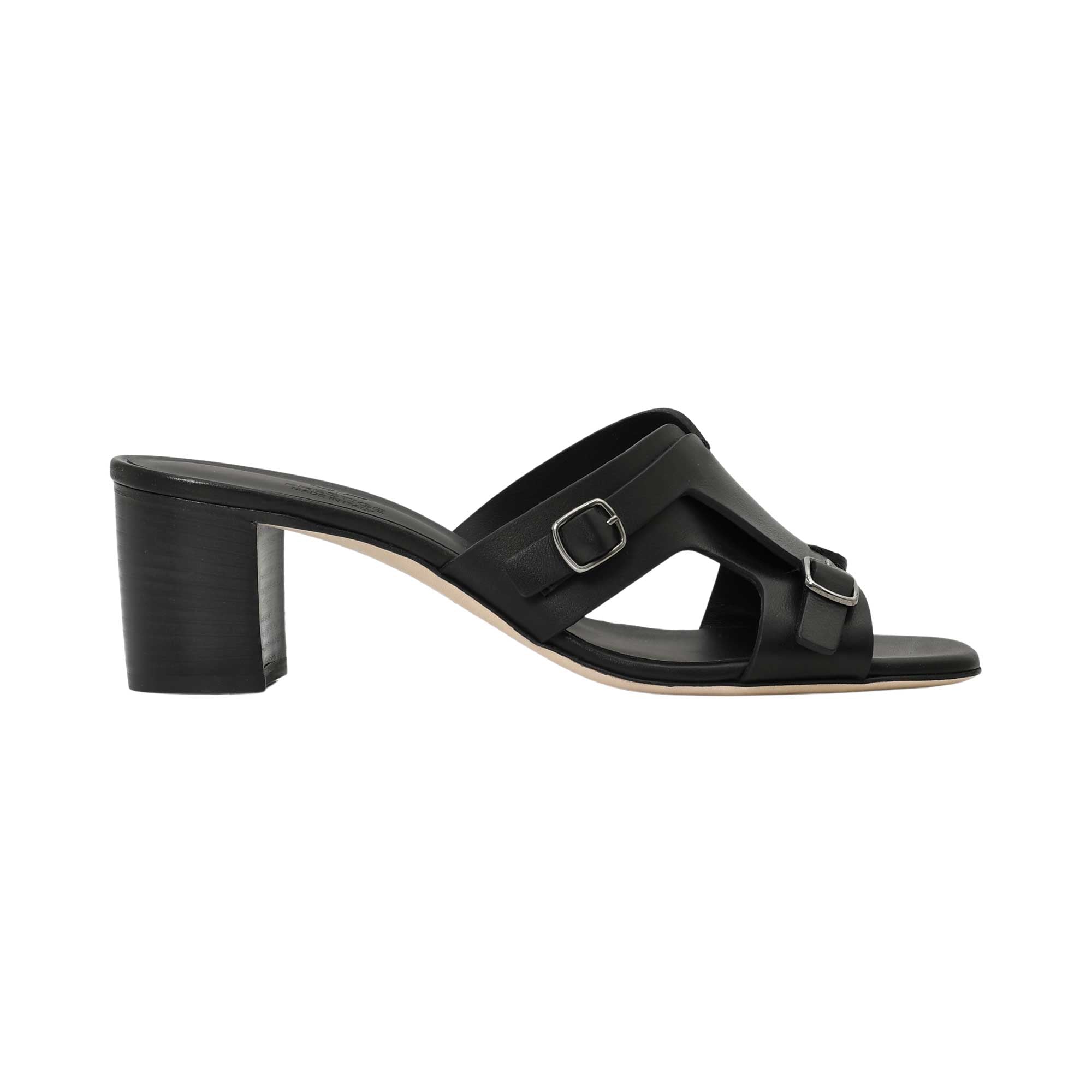 Prestige Women's Summer Monk Heels Black Sandal | Heels | Sandal | Slides & Sandals | Women | women all shoes | Women All Shoes Sandals | Womens