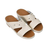 Prestige Men’s Leather Sandal in Milk