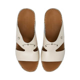 Prestige Men’s Leather Sandal in Milk