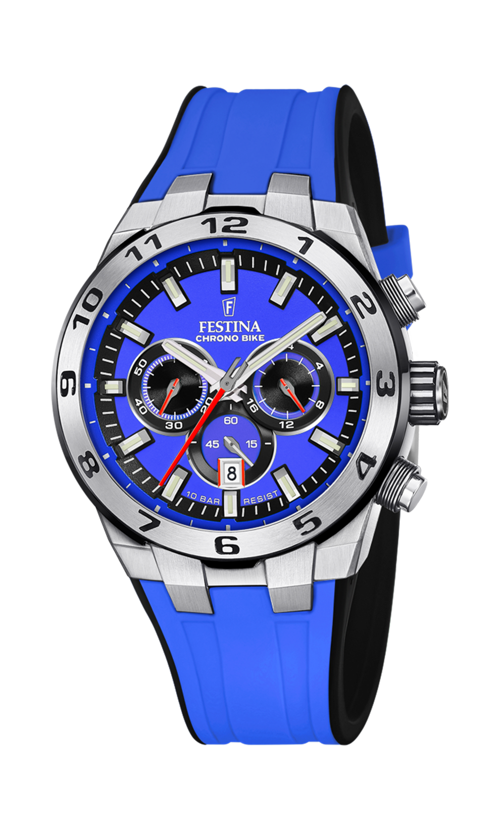 Festina Chrono Bike Men's Blue Dial With Blue Rubber Strap Watch | Fashion Watches | GCC | Men | Mens | Mens Watches Festina Chrono Bike Men's Blue Dial With Blue Rubber Strap Watch | Fashion Watches | GCC | Men | Mens | Mens Watches