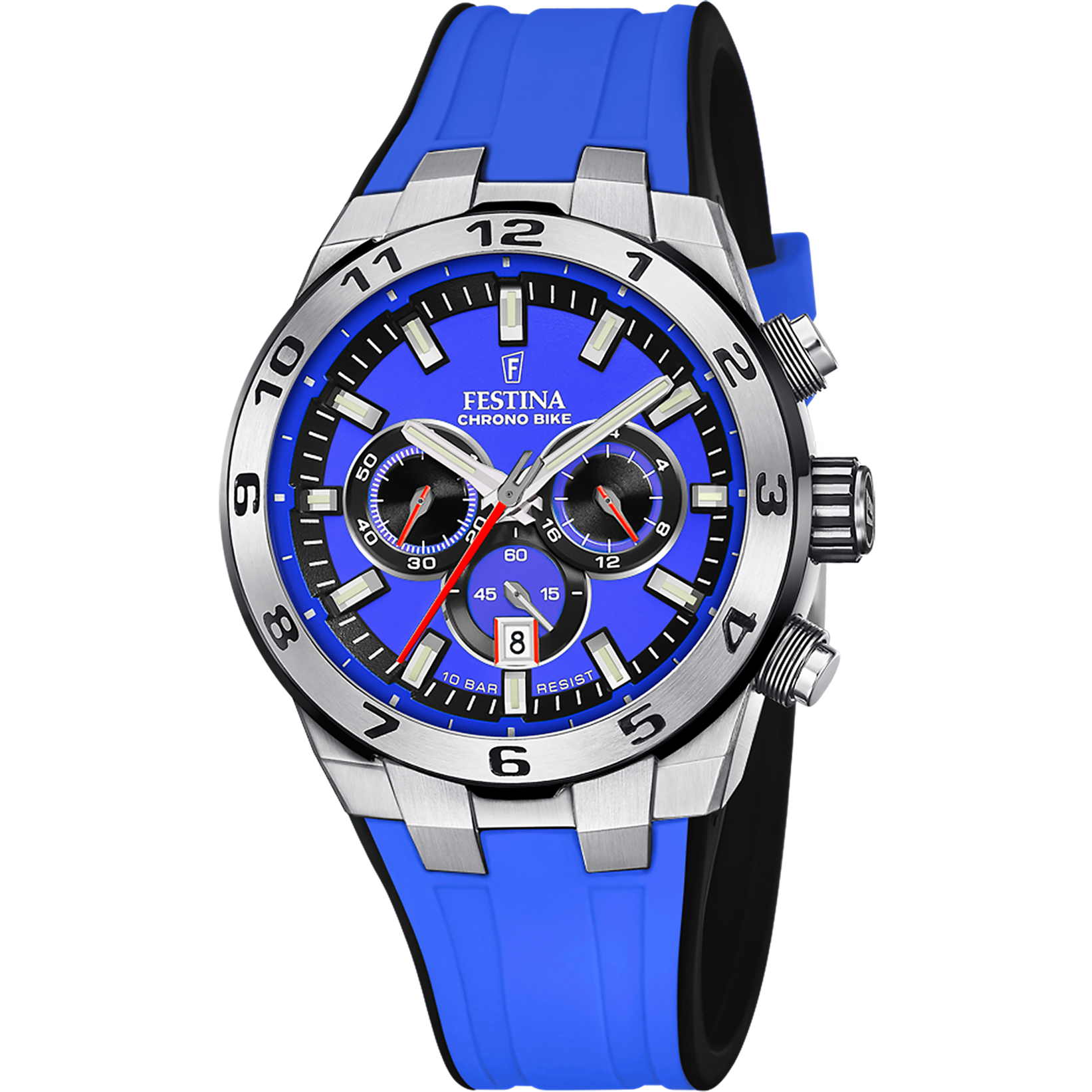 Festina Chrono Bike Men's Blue Dial With Blue Rubber Strap Watch | Fashion Watches | GCC | Men | Mens | Mens Watches Festina Chrono Bike Men's Blue Dial With Blue Rubber Strap Watch | Fashion Watches | GCC | Men | Mens | Mens Watches