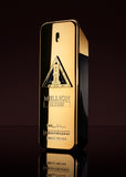 Paco Rabanne 1M Elixir Parfum Intense 100ml Gold and black perfume bottle with 'A Million Elixir' branding on a dark background