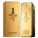 Paco Rabanne 1 Million Eau De Toilette 200ml Paco Rabanne 1 Million perfume bottle and packaging on a white background