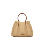 Piumelli Women's ALAIS Tobacco Straw and Ruga Leather Polyester Lining