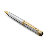 Police Avalon Men's Silver Textured with Gold Trims Pen