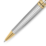 Police Avalon Men's Silver Textured with Gold Trims Pen