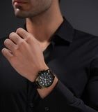 Police Malawi Men's Gray Dial Chronograph Dual Time Watch