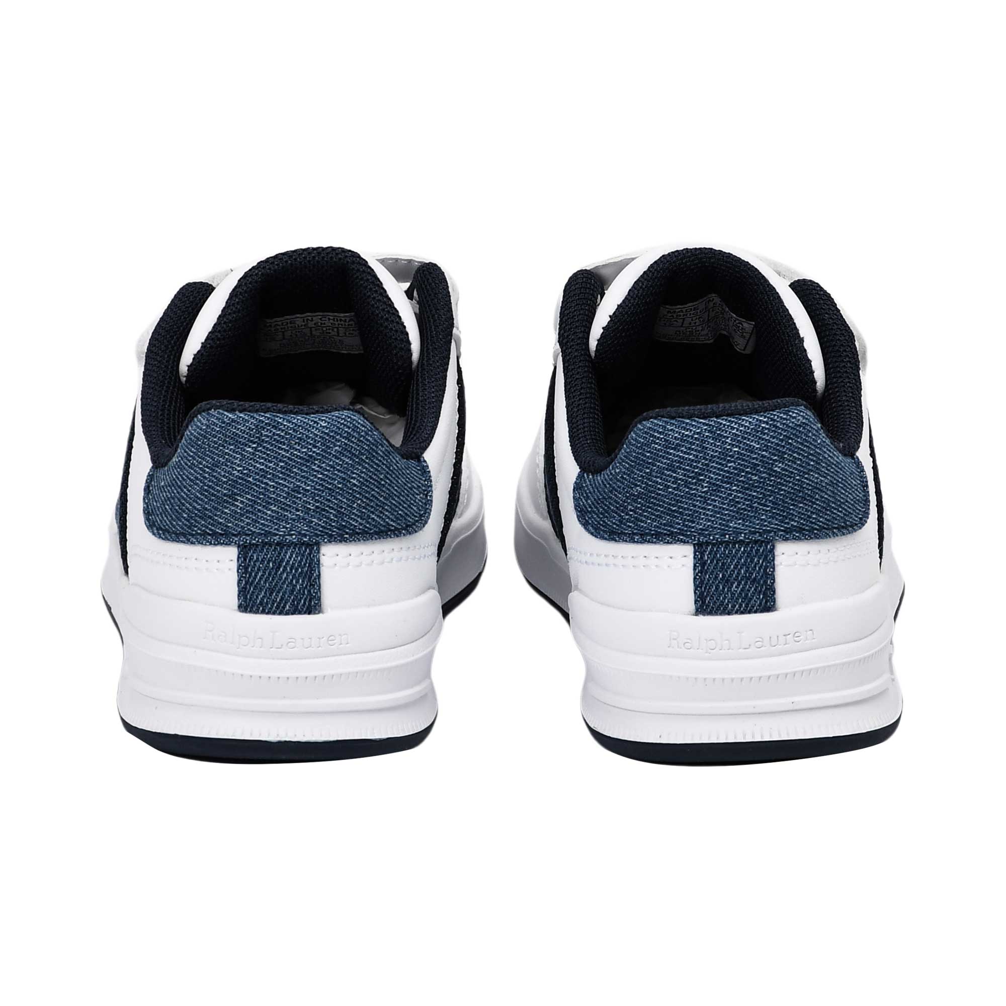 Polo Ralph Lauren Kids Boy’s White & Blue Sneakers – Order Online Today