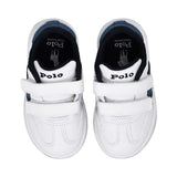 Polo Ralph Lauren Kids Boy’s White & Blue Sneakers – Available for Online Purchase